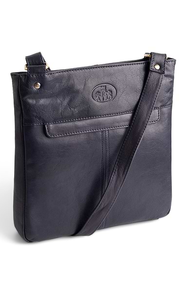 Ladies Front Zip Cross Body Bag