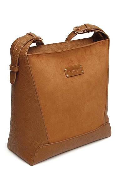 Ladies Alice Wheeler Kensington Faux Suede Crossbody Bag