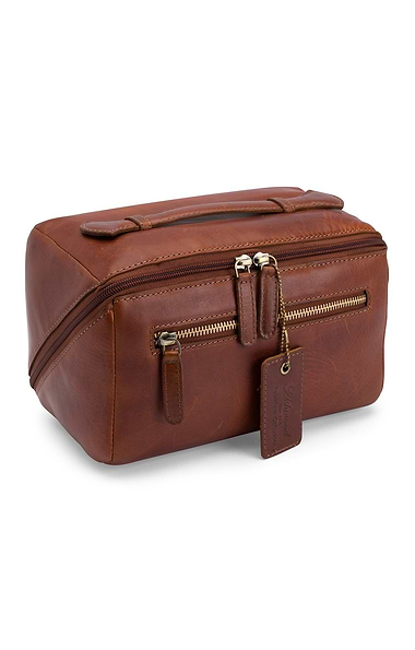 Men's Leather Washbag