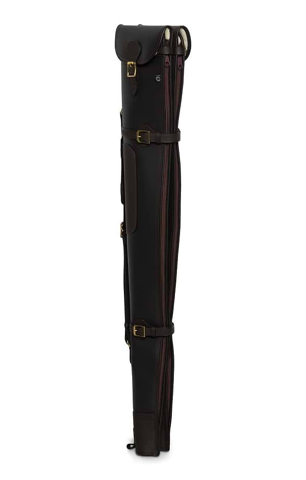 Leather Double Shotgun Slip with Flap and Zip