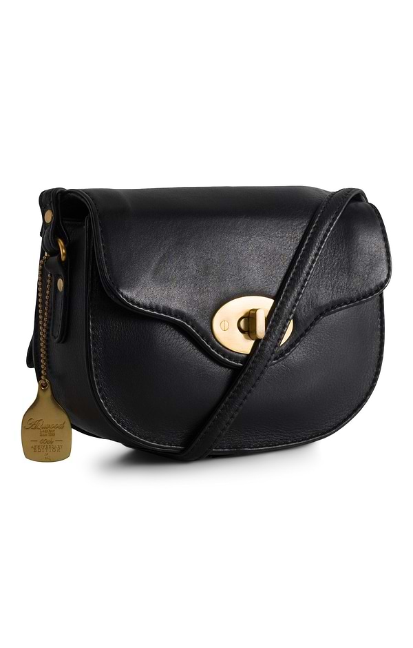 Ladies Leather Saddle Bag