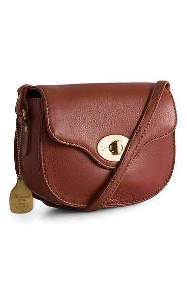 Ladies Leather Saddle Bag