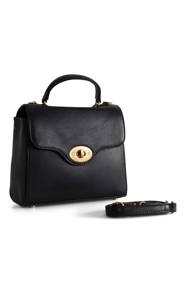 Ladies Leather Lock Bag