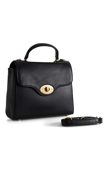 Ladies Leather Lock Bag