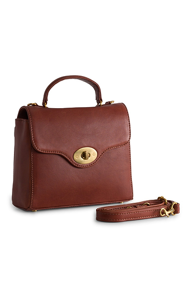 Ladies Leather Lock Bag