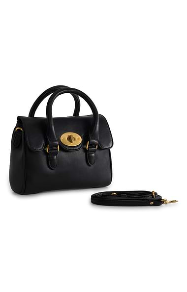 Ladies Small Lock Satchel
