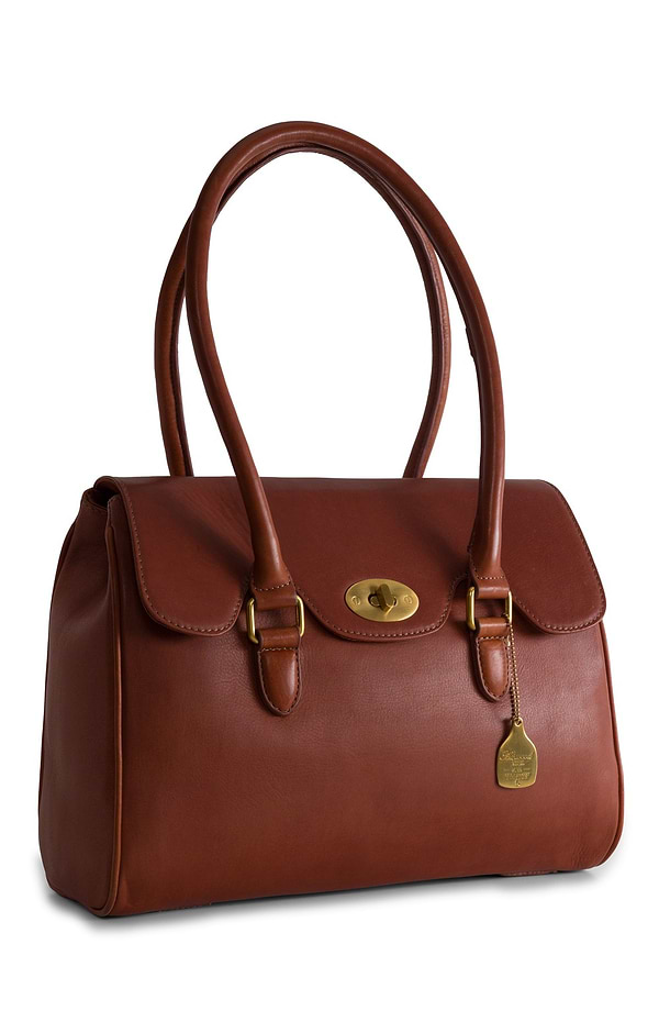 Ladies Large Lock Satchel