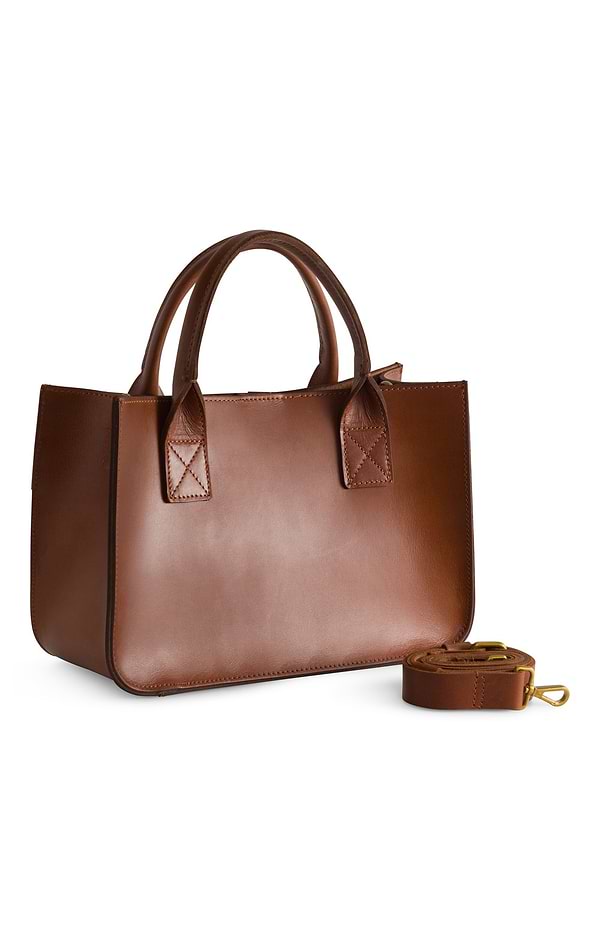 Ladies Small Leather Shopper