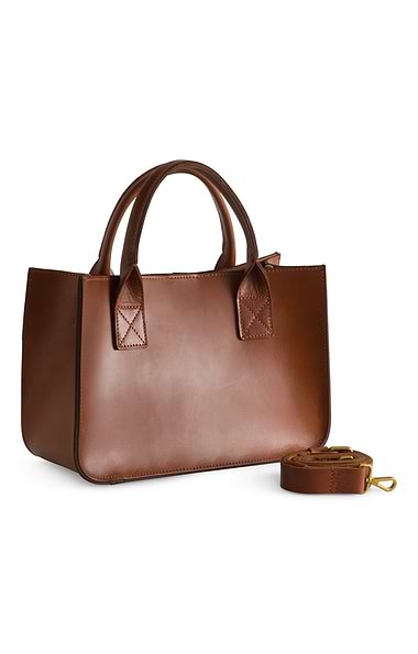 Ladies Small Leather Shopper
