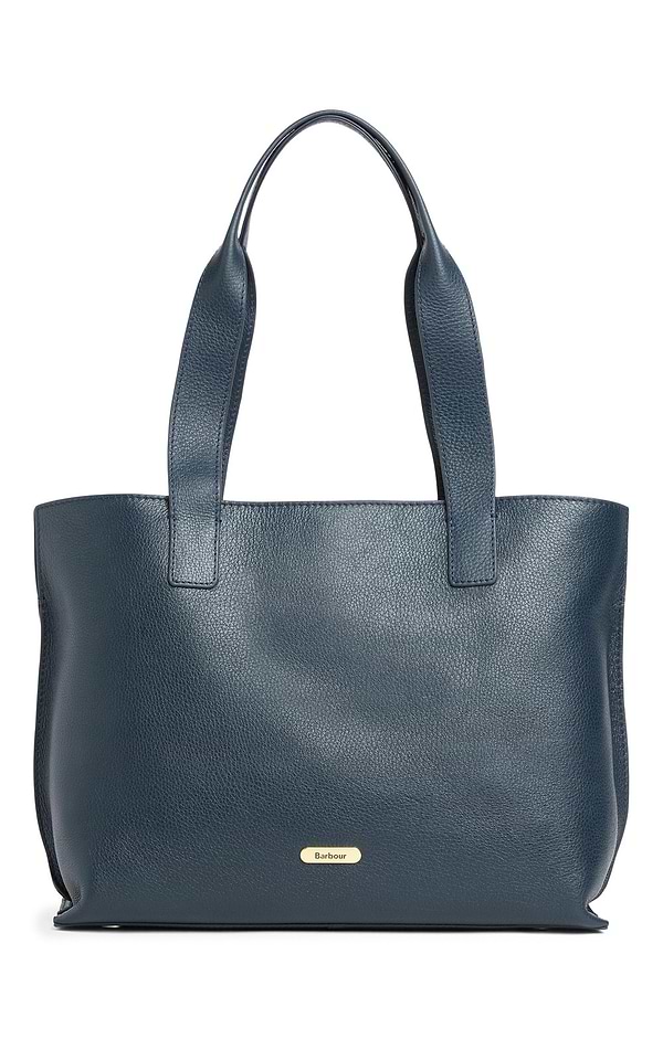 Ladies Barbour Alder Large Leather Tote Bag