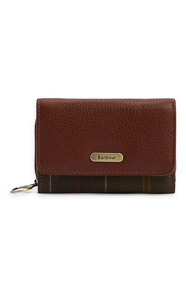 Ladies Barbour Rosa Leather French Purse