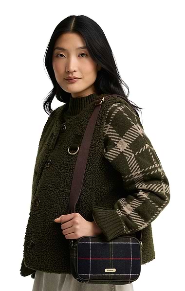 Ladies Barbour Contin Tartan Mini Crossbody Bag