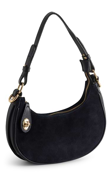 Ladies Small Suede Shoulder Bag
