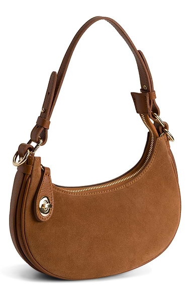 Ladies Small Suede Shoulder Bag