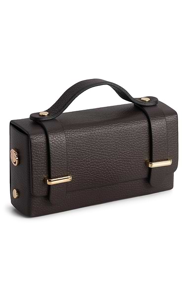 Ladies Leather Top Handle Crossbody Bag