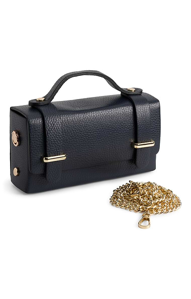 Ladies Leather Top Handle Crossbody Bag