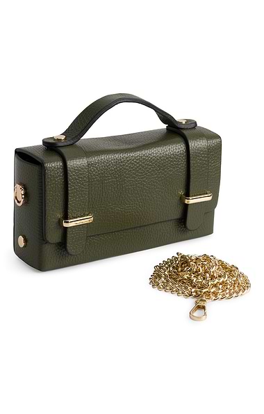 Ladies Leather Top Handle Crossbody Bag