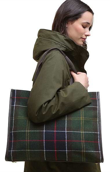 Ladies Barbour Turnberry Tartan Tote