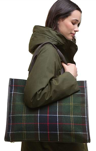 Ladies Barbour Turnberry Tartan Tote