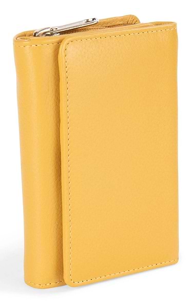 Ladies Flap Open Zip Purse
