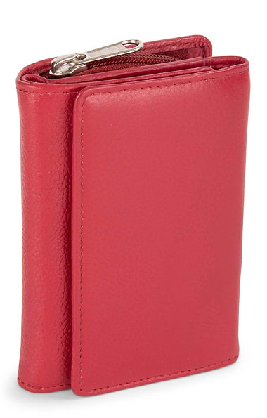 Ladies Flap Open Zip Purse