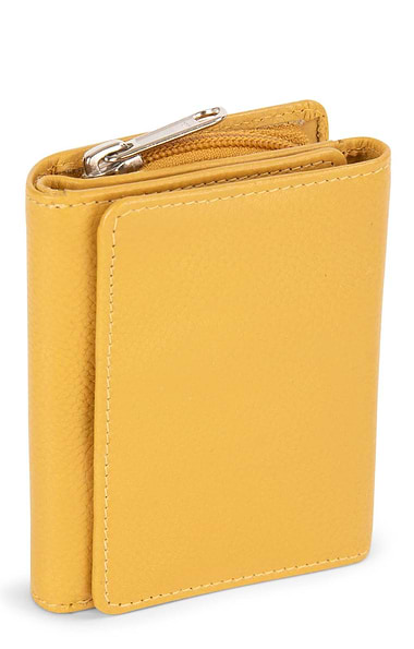 Ladies Small Flap Open Zip Purse