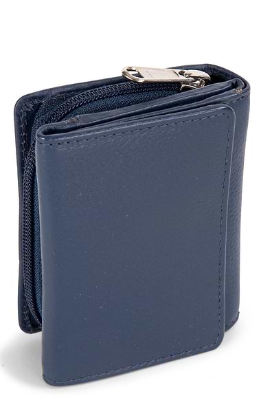 Ladies Small Flap Open Zip Purse