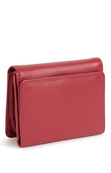 Ladies Small Flap Open Zip Purse