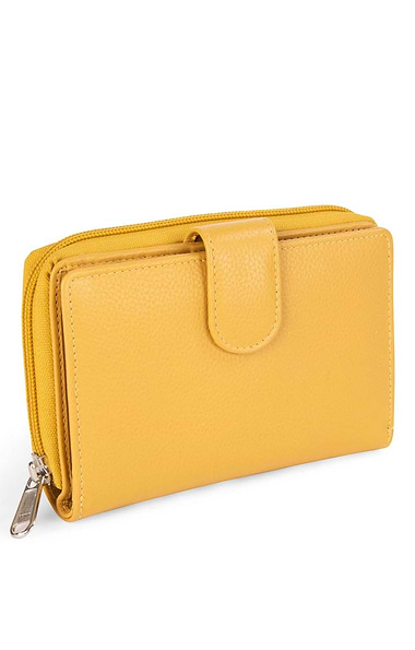 Ladies Short Tab And Zip Purse