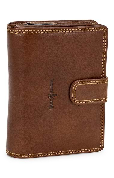 Gianni Conti 3-Compartment Purse