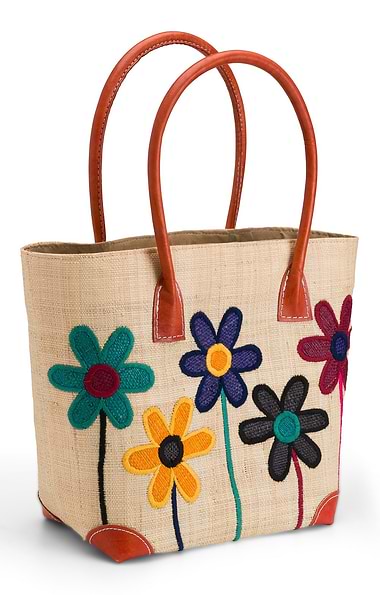 Ladies Small Flower Tote Bag
