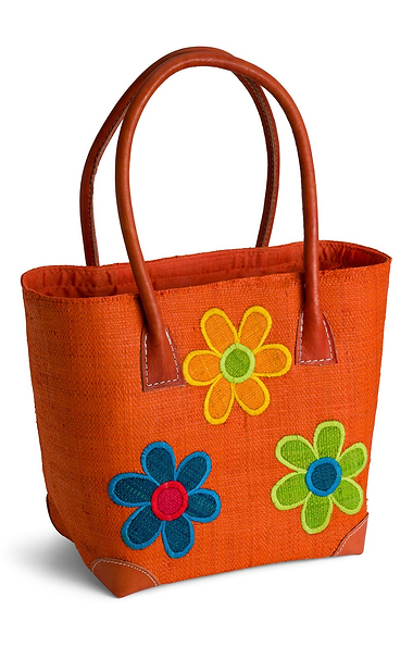 Ladies Small Flower Tote Bag