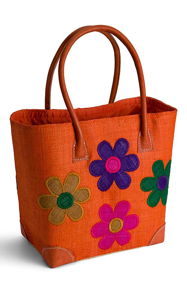 Ladies Large Flower Tote Bag
