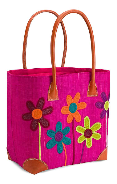Ladies Large Flower Tote Bag