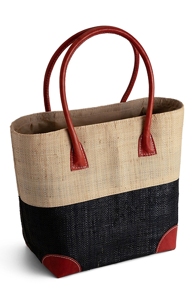 Ladies Medium Hanta Two Tone Basket Bag