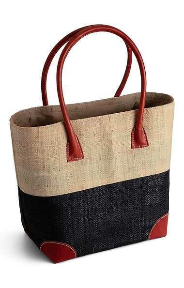 Ladies Medium Hanta Two Tone Basket Bag