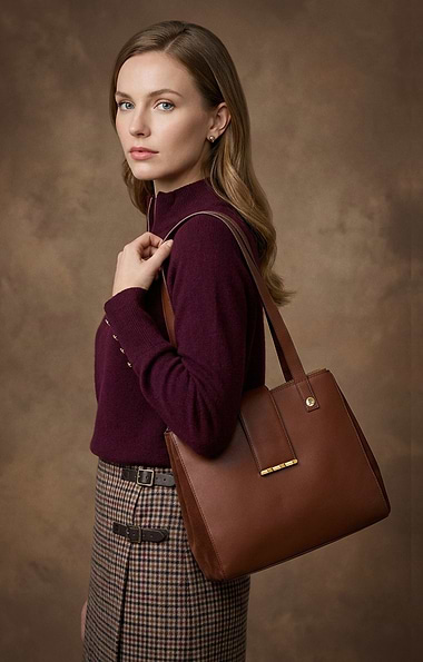 Ladies House of Bruar Rosie Leather Bag