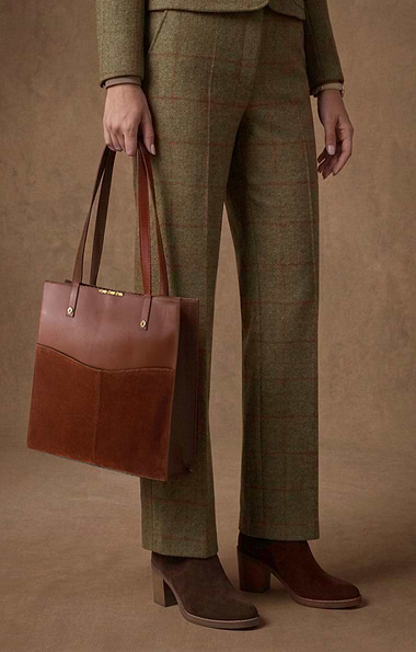 Ladies House of Bruar Charlotte Leather Tote