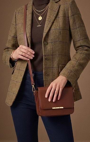 Ladies House of Bruar Emily Leather Bag