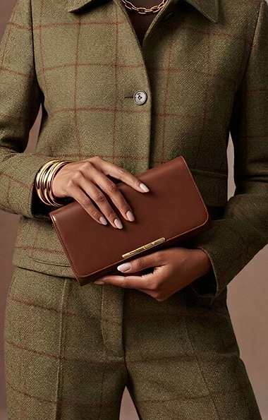 Ladies House Of Bruar Grace Leather Purse