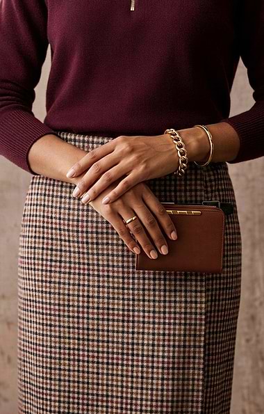 Ladies House Of Bruar Millie Leather Purse