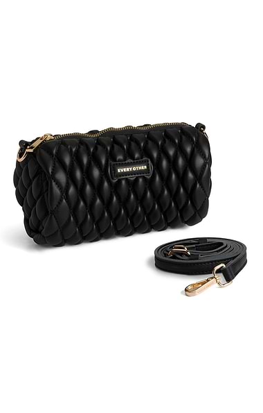 Ladies Quilted Barrel Bag