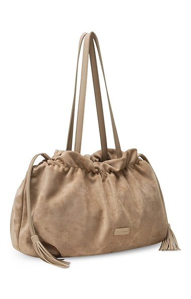 Ladies Drawstring Tassel Shoulder Bag