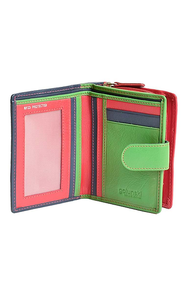 Ladies Two Tone Clip Purse