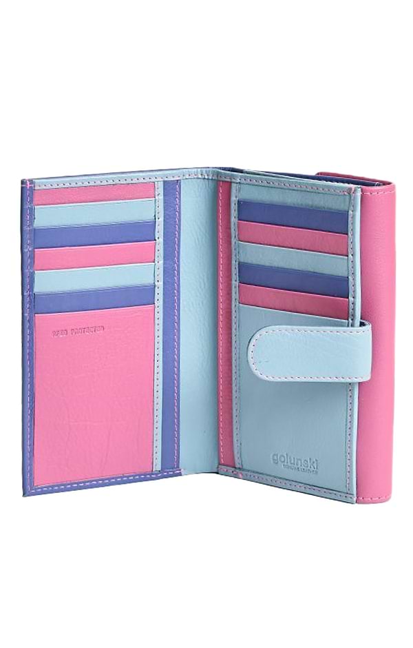 Ladies Two Tone Large Clip Purse