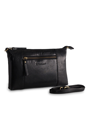 Ladies Front Zip Long Crossbody Bag