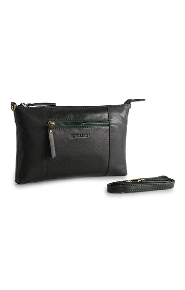 Ladies Front Zip Long Crossbody Bag