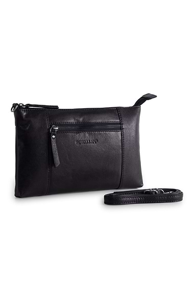 Ladies Front Zip Long Crossbody Bag