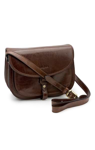 Ladies Gianni Conti Classic Saddle Bag