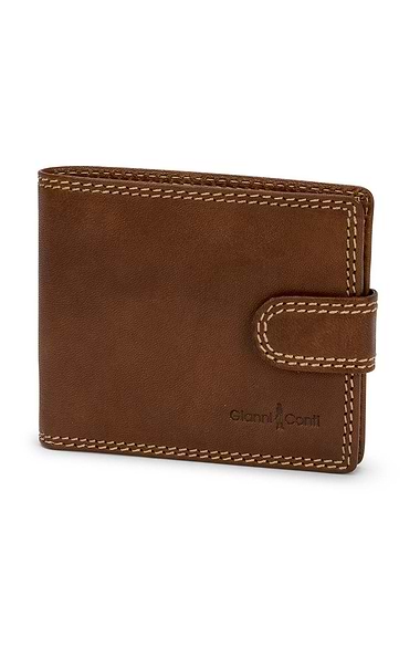 Gianni Conti Leather Tabbed Wallet